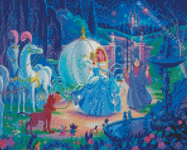 Disney Cinderella Coach Carriage diamond painting