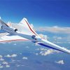 Flying Concorde diamond painting