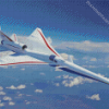 Flying Concorde diamond painting