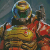 Doom Slayer paint by numbers