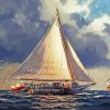 Skipjack Boat Art Diamond Painting
