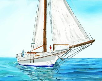 Skipjack Boat Diamond Painting