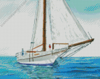 Skipjack Boat Diamond Painting