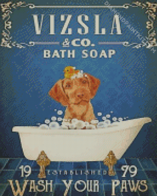 Vizsla Bath Soap Diamond Painting