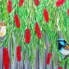 Bottlebrushes And Birds Diamond Painting