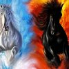 Fire And Ice Horse Diamond Painting
