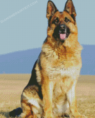 German Shepherd Dog Diamond Painting