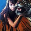 Woman With Tiger Diamond Painting