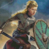 Female Viking Warrior Diamond Painting