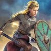 Female Viking Warrior Diamond Painting