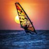 Silhouette Windsurfing At Sunset Diamond Painting