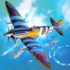 Spitfire Airplane Diamond Painting