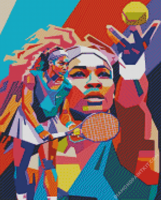 Serena Williams Pop Art Diamond Painting