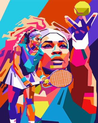 Serena Williams Pop Art Diamond Painting