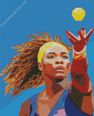 Serena Williams Art Diamond Painting