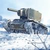 KV2 Tank Snow Diamond Painting
