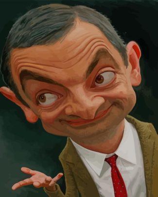 Funny Face Mr Bean Diamond Painting