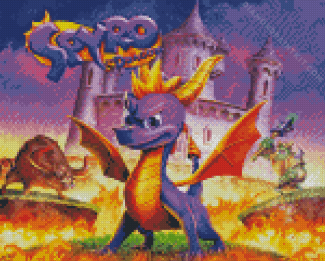 Spyro Reignited Game Diamond Painting